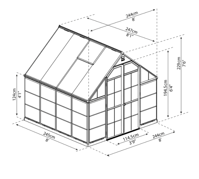 Balans Växthus 6 M²