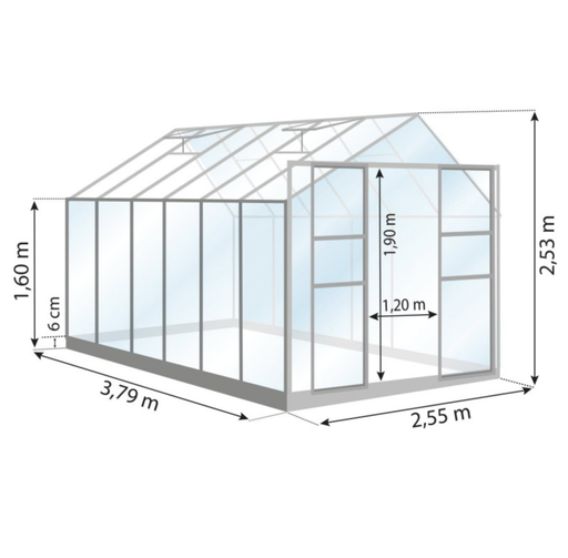 Laurus Växthus 9,7M²