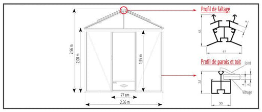 Luxia Växthus 14,10 M²