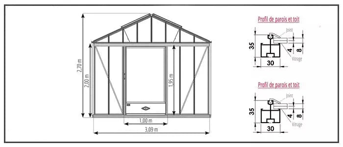 Luxia Växthus 16,40 M²