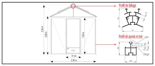 Luxia Växthus 7,30 M²