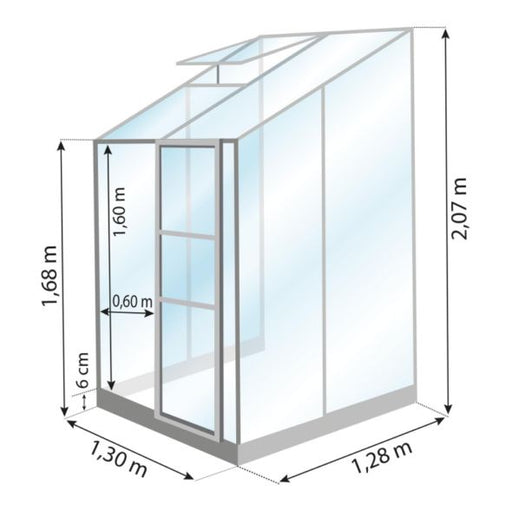 Växthus - Mélissa 1,7M²