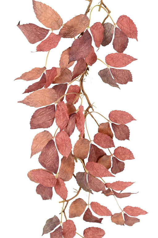 Konstgjord Virginia Creeper Röd Höst 115Cm Dekor