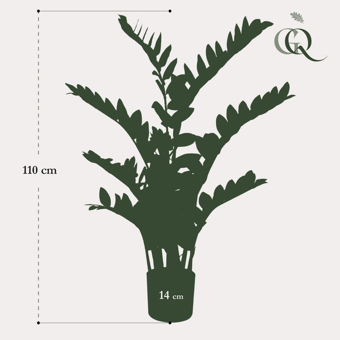 Zamioculcas Konstgjorda Växt - H110Cm, Ø13Cm